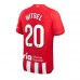 Atletico Madrid Axel Witsel #20 Kopio Koti Pelipaita 2023-24 Lyhyet Hihat